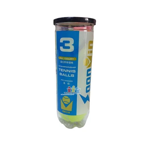 3 כדורי טניס בגליל שקוף