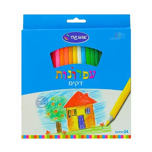מארז 24 עפרונות צבעוניים דקים