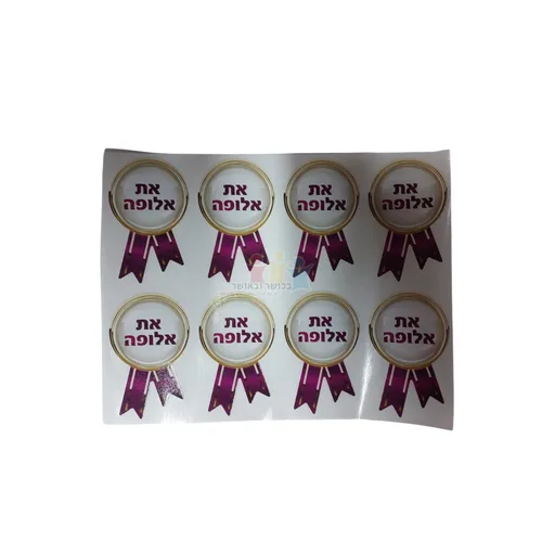 מדבקות פרוצס עידוד אלופה