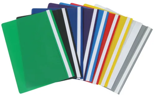 תיקייה חצי שקופה - צבע לבן פוליו