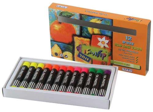 סט 12 צבעי פסטל זוהר קולוריטו עבה