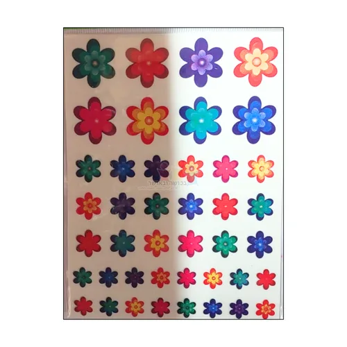 מדבקות פרחים חתוך בשטנץ