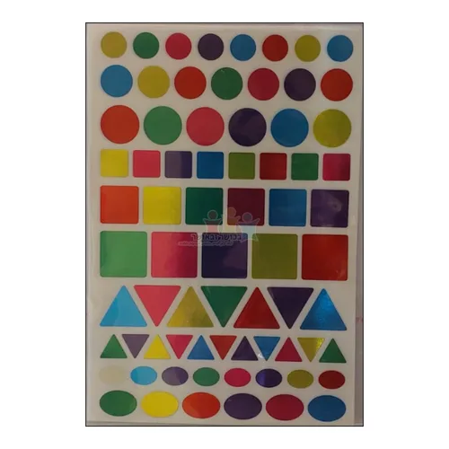 מדבקות הנדסיות חתוכות מטאלי קטן