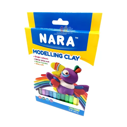 NARA פלסטלינה רכה צבעונית 24 צבעים – ללא גלוטן