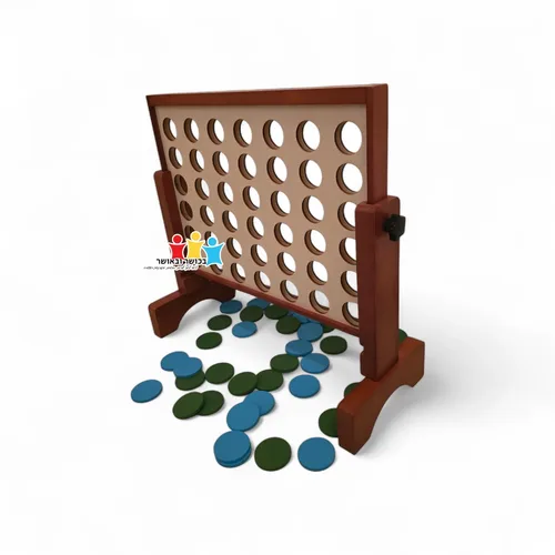 4 בשורה ענק מעץ